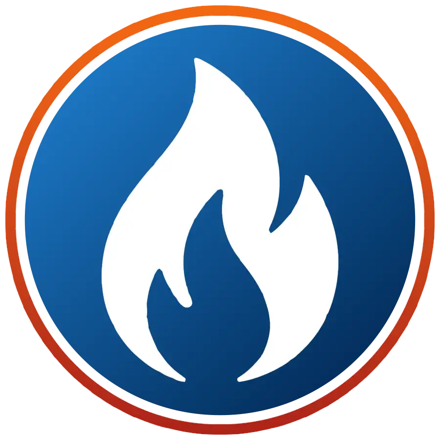 flame icon - heating and furnace services
